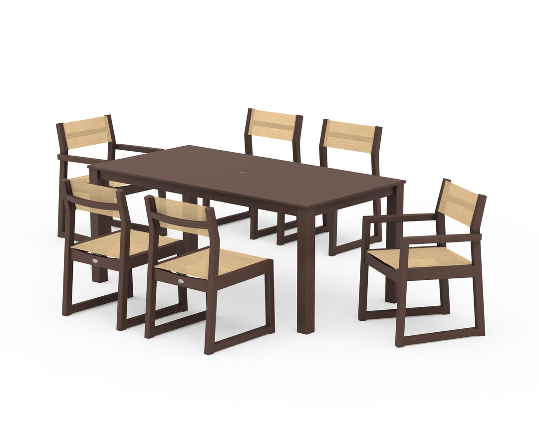 POLYWOOD® EDGE Sling 7-Piece Parsons Dining Set
