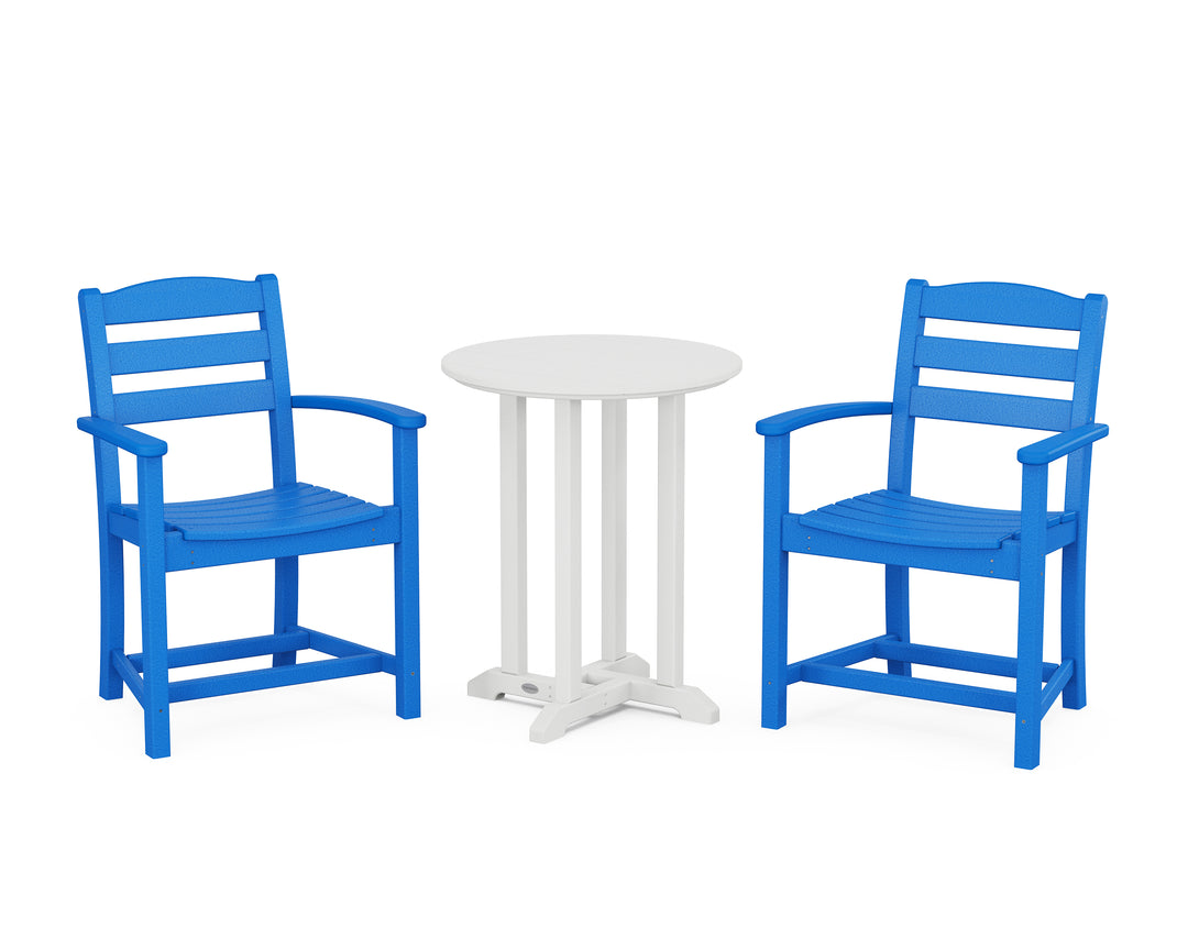 POLYWOOD® La Casa Café 3-Piece Round Bistro Dining Set