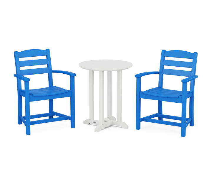 POLYWOOD® La Casa Café 3-Piece Round Bistro Dining Set