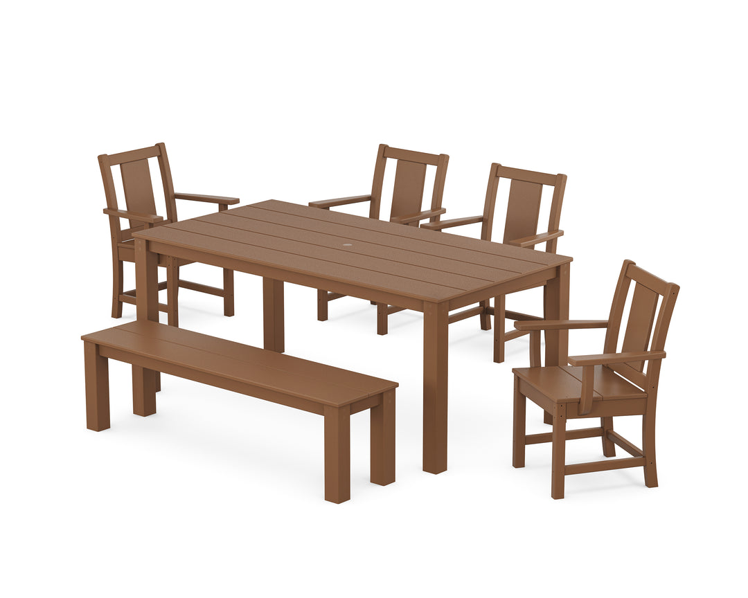POLYWOOD® Prairie 6-Piece Parsons Dining Set with Bench