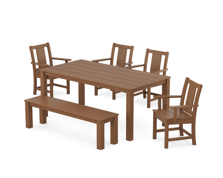 POLYWOOD® Prairie 6-Piece Parsons Dining Set with Bench