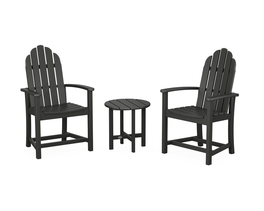 POLYWOOD® Classic 3-Piece Upright Adirondack Chair Set