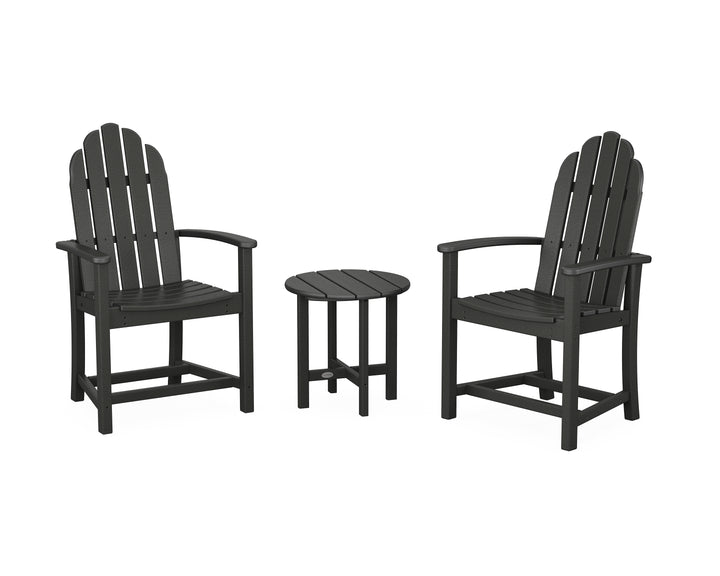 POLYWOOD® Classic 3-Piece Upright Adirondack Chair Set