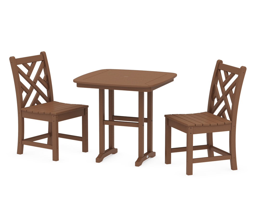 POLYWOOD® Chippendale Side Chair 3-Piece Dining Set