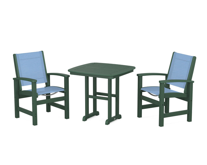 POLYWOOD® Coastal 3-Piece Dining Set