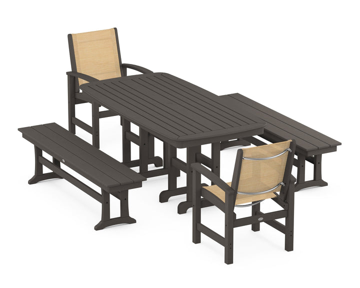 POLYWOOD® Coastal 5-Piece Dining Set