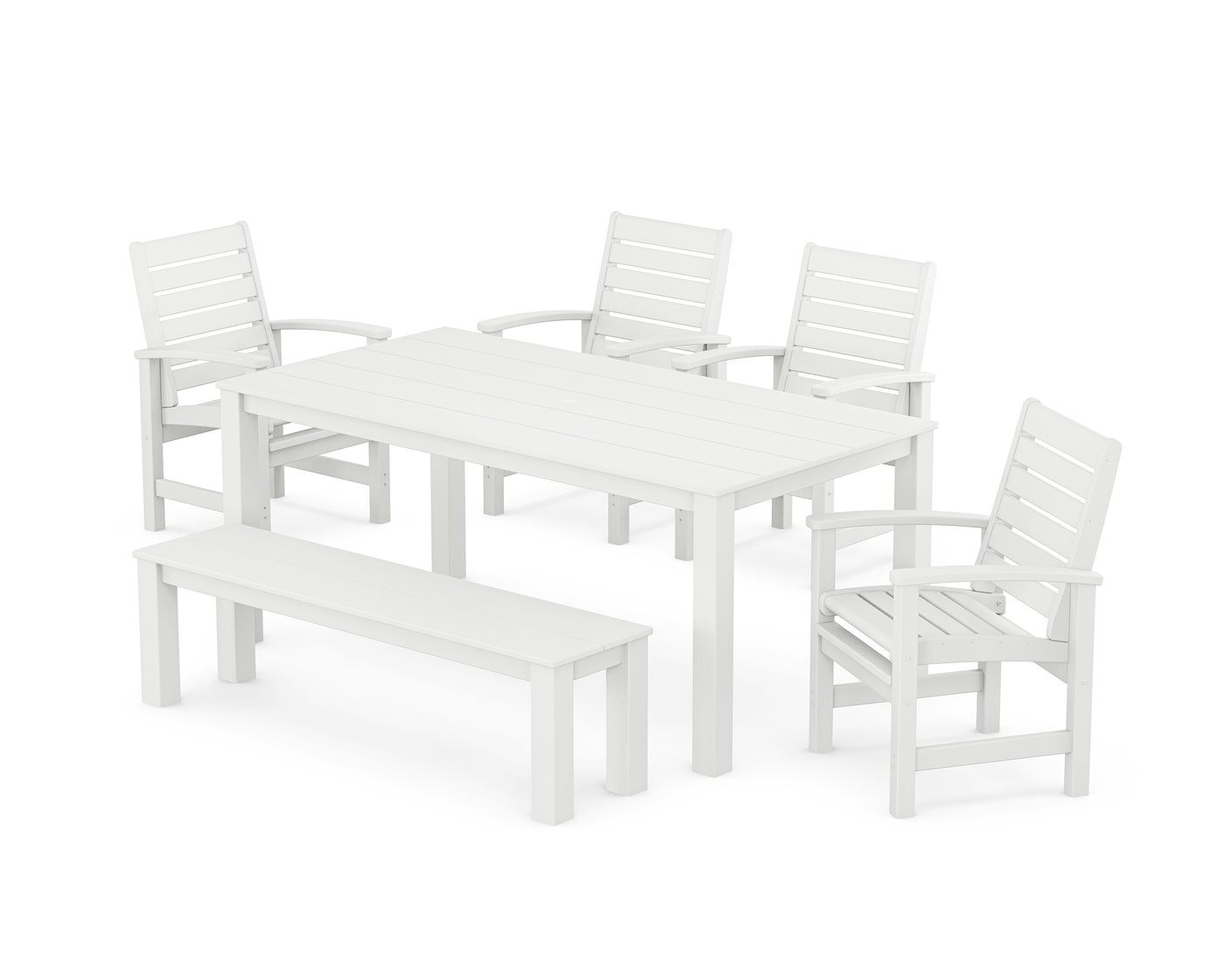 Signature 6-Piece Parsons Dining Set with Bench