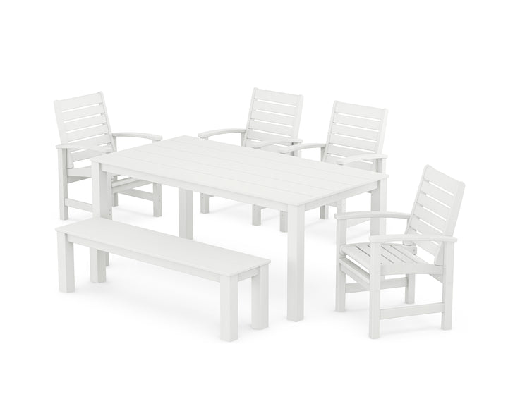 POLYWOOD® Signature 6-Piece Parsons Dining Set with Bench