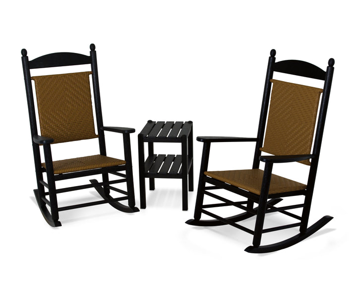 POLYWOOD® Jefferson 3-Piece Woven Rocker Set