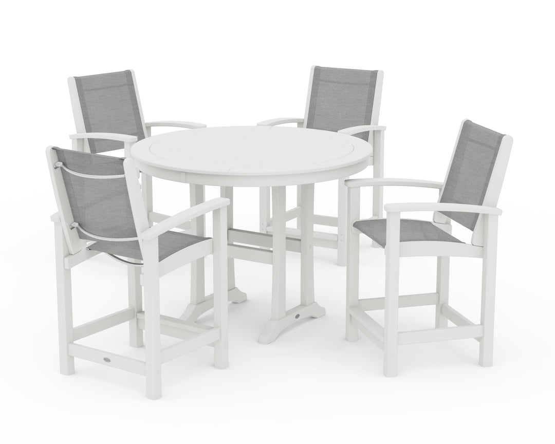 POLYWOOD® Coastal 5-Piece Counter Set