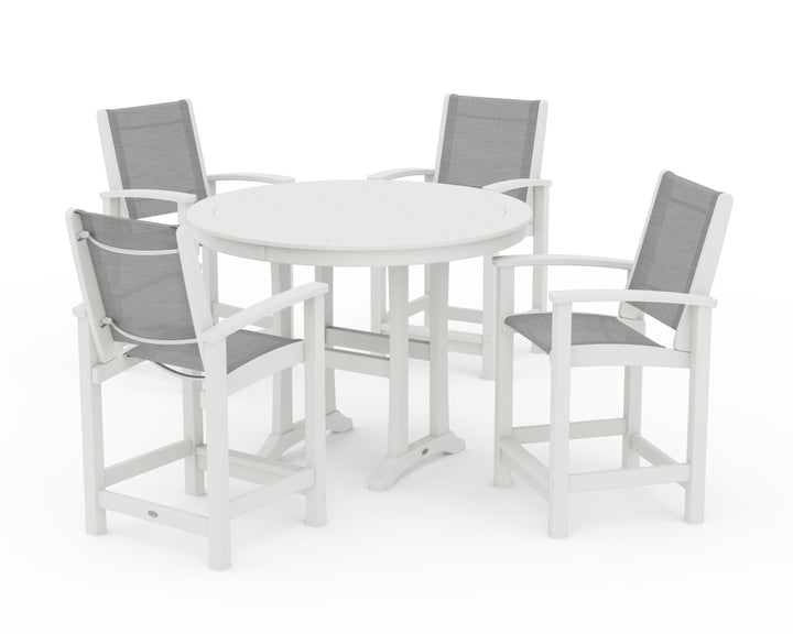 POLYWOOD® Coastal 5-Piece Counter Set
