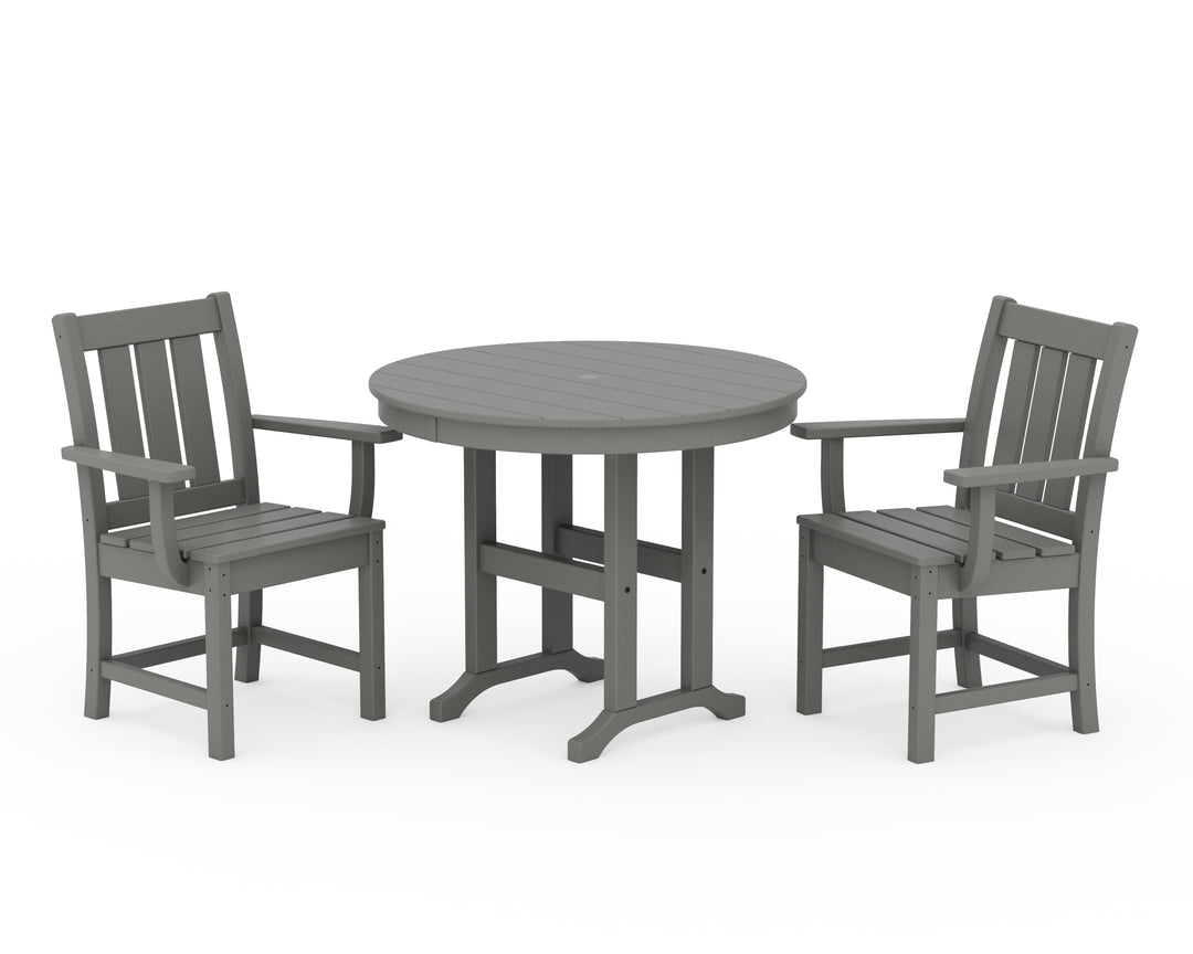 POLYWOOD® Oxford 3-Piece Farmhouse Dining Set