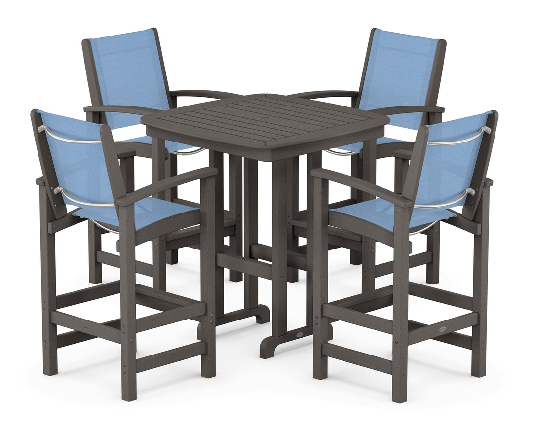 POLYWOOD® Coastal 5-Piece Bar Set