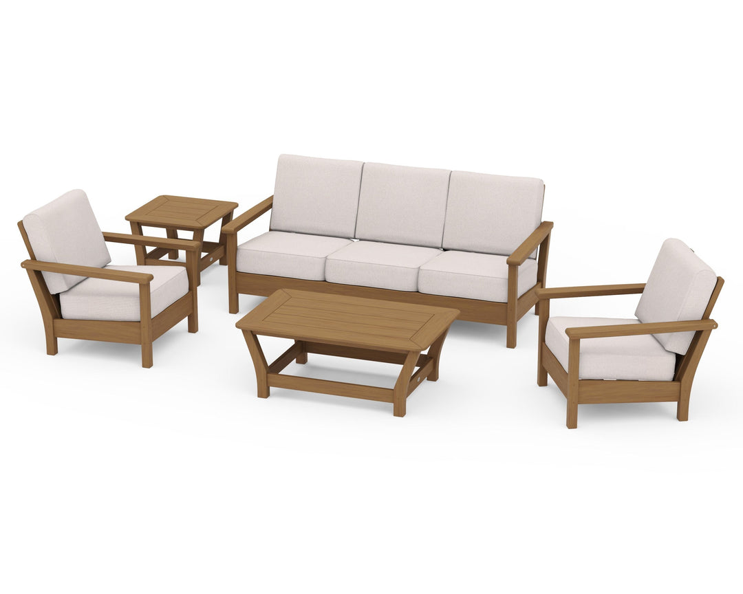 POLYWOOD® Harbour 5-Piece Deep Seating Set