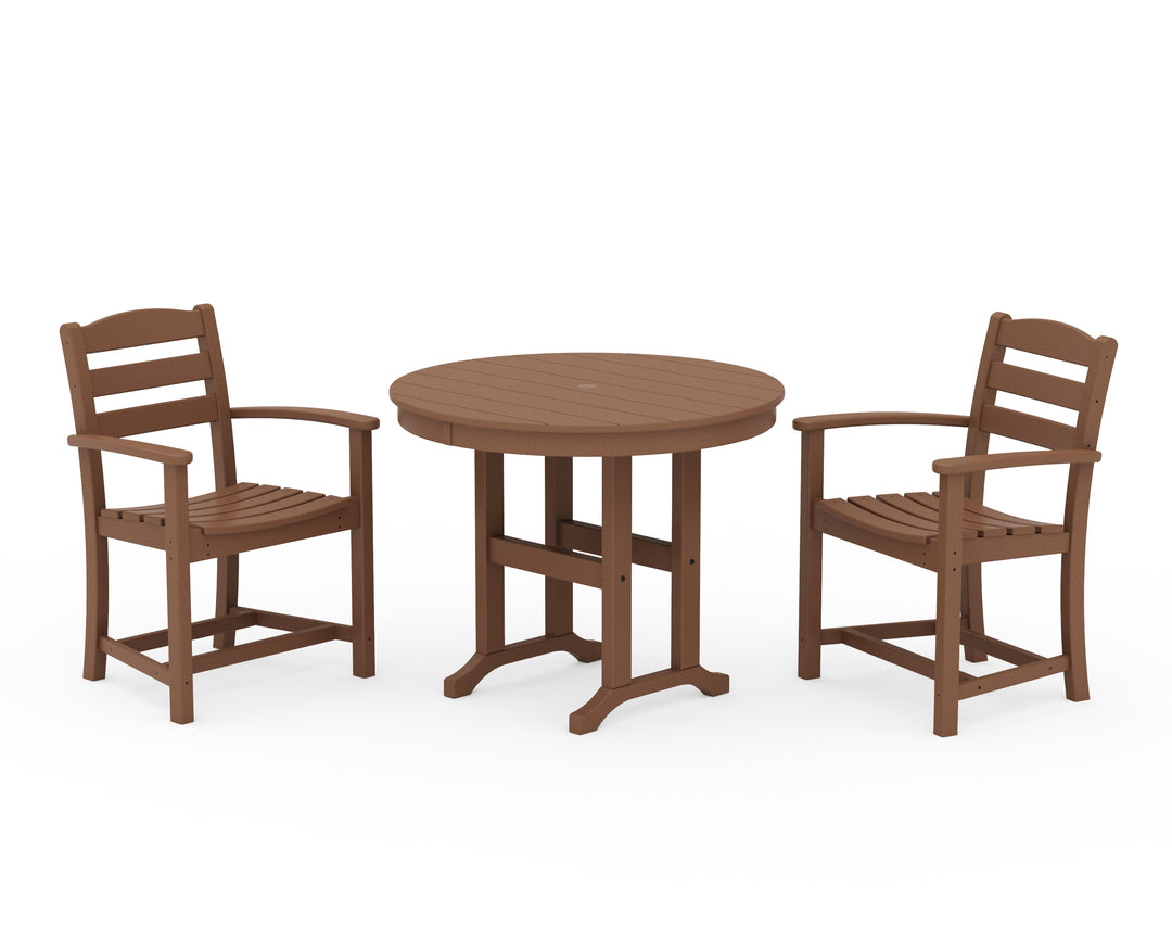 POLYWOOD® La Casa Café 3-Piece Round Dining Set