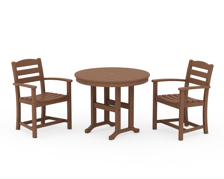 POLYWOOD® La Casa Café 3-Piece Round Dining Set