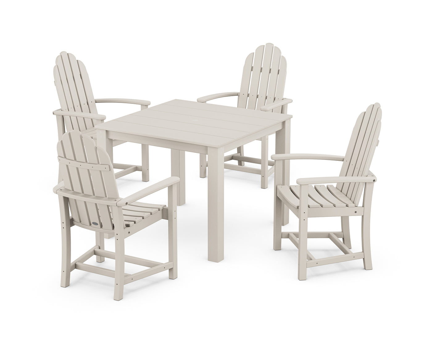 Classic Adirondack 5-Piece Parsons Dining Set