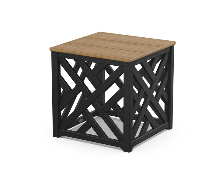 POLYWOOD® Chippendale Umbrella Stand Accent Table