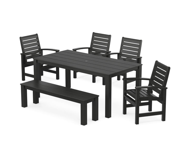 POLYWOOD® Signature 6-Piece Parsons Dining Set with Bench
