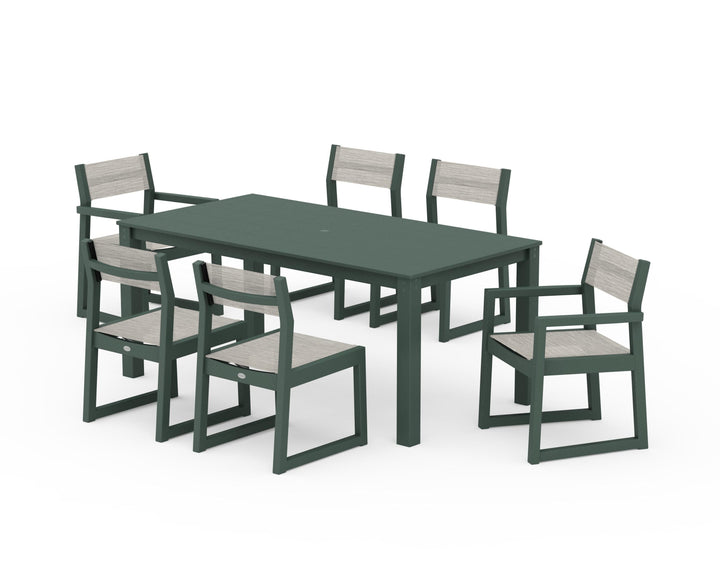 POLYWOOD® EDGE Sling 7-Piece Parsons Dining Set