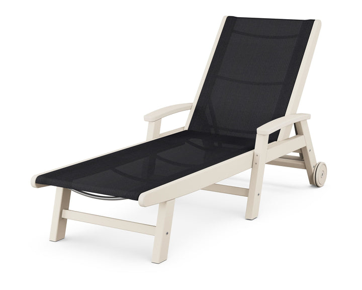 POLYWOOD® Coastal Chaise with Wheels