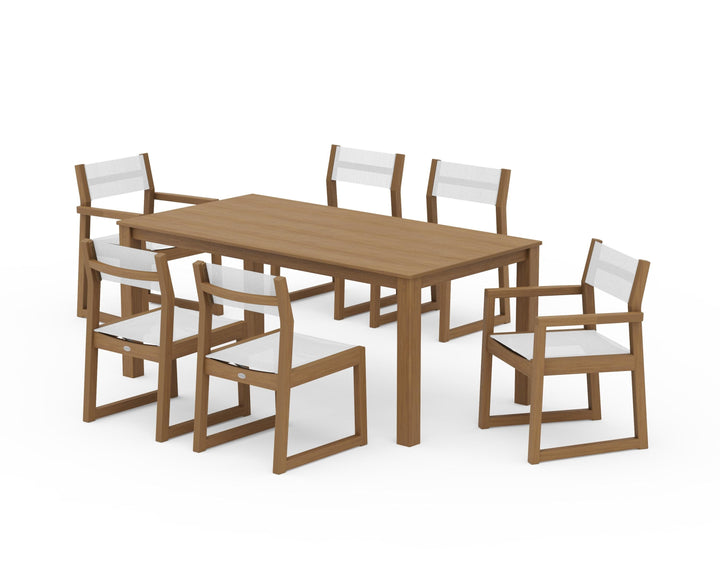 POLYWOOD® EDGE Sling 7-Piece Parsons Dining Set