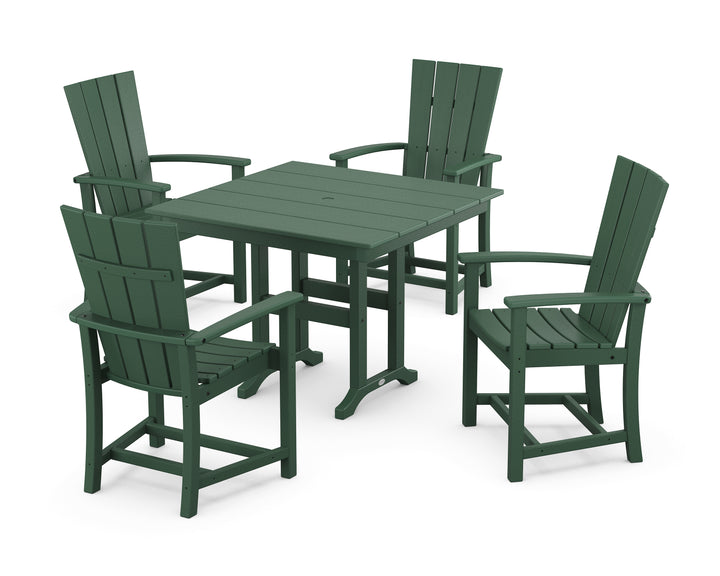 POLYWOOD® Quattro 5-Piece Farmhouse Dining Set