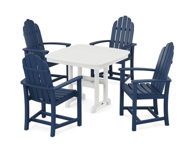 POLYWOOD® Classic Adirondack 5-Piece Dining Set