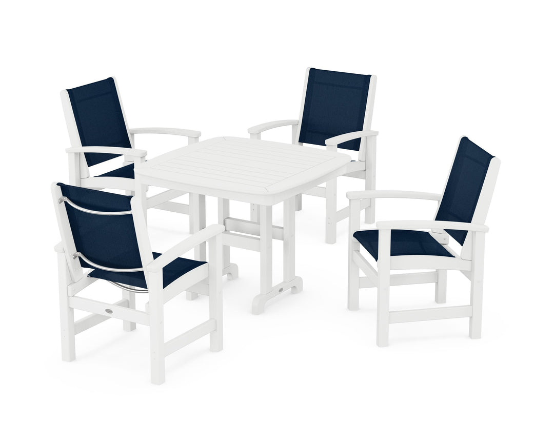 POLYWOOD® Coastal 5-Piece Dining Set