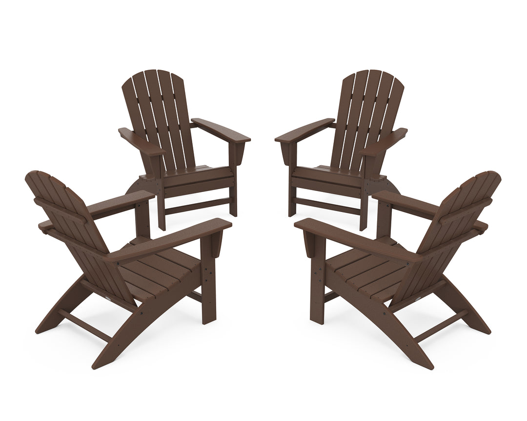 POLYWOOD® Nautical 4-Piece Adirondack Conversation Set