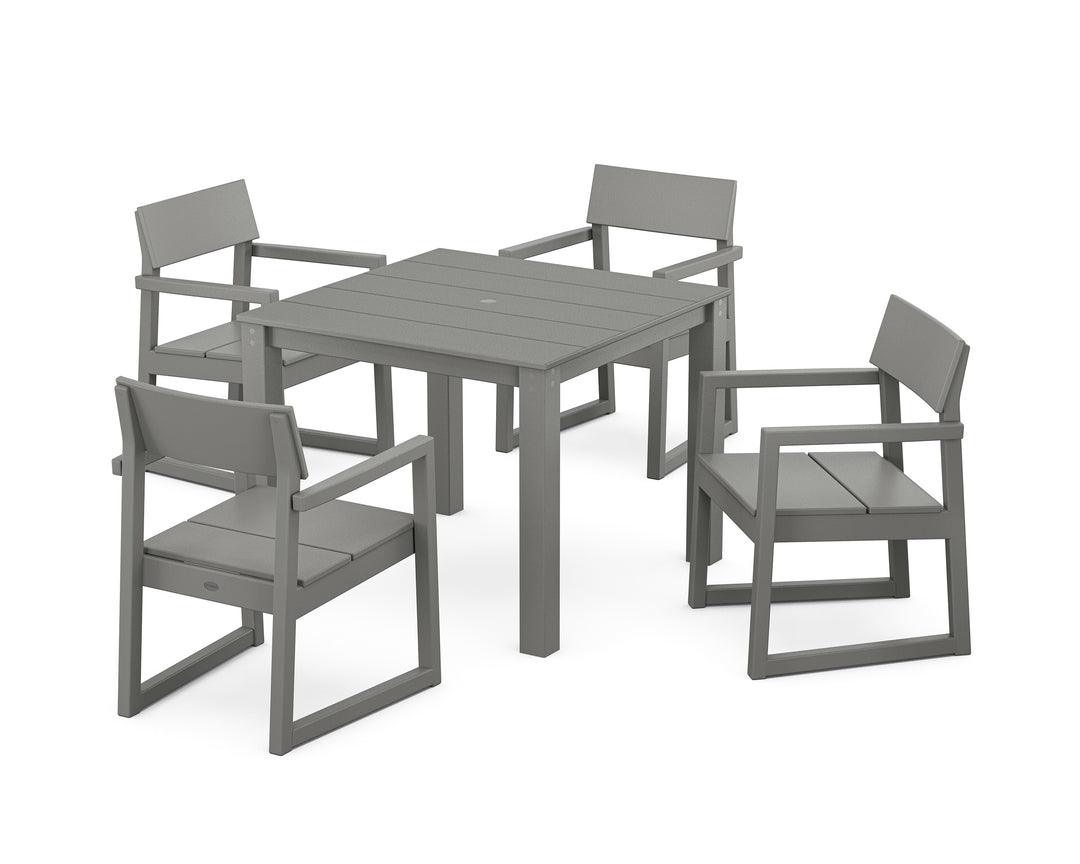 POLYWOOD® EDGE 5-Piece Parsons Dining Set