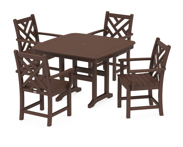 POLYWOOD® Chippendale 5-Piece Dining Set with Trestle Legs