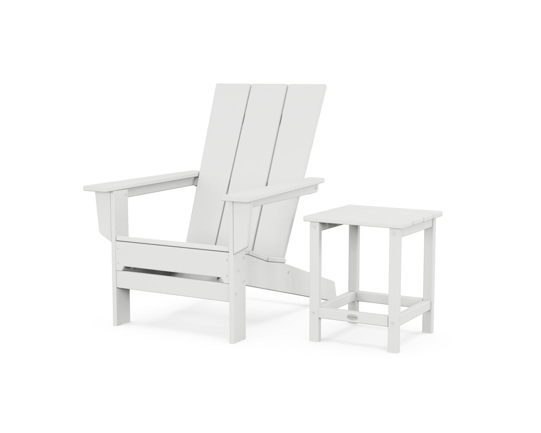 POLYWOOD® Modern Studio Adirondack Chair with Side Table