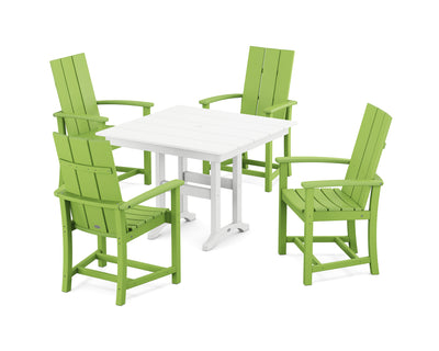 Modern Adirondack 5-Piece Farmhouse Dining Set