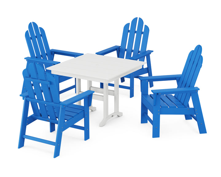 POLYWOOD® Long Island 5-Piece Farmhouse Dining Set