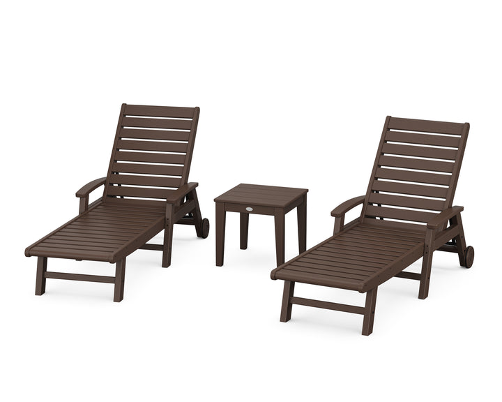 POLYWOOD® Signature Chaise 3-Piece Set with Wheels