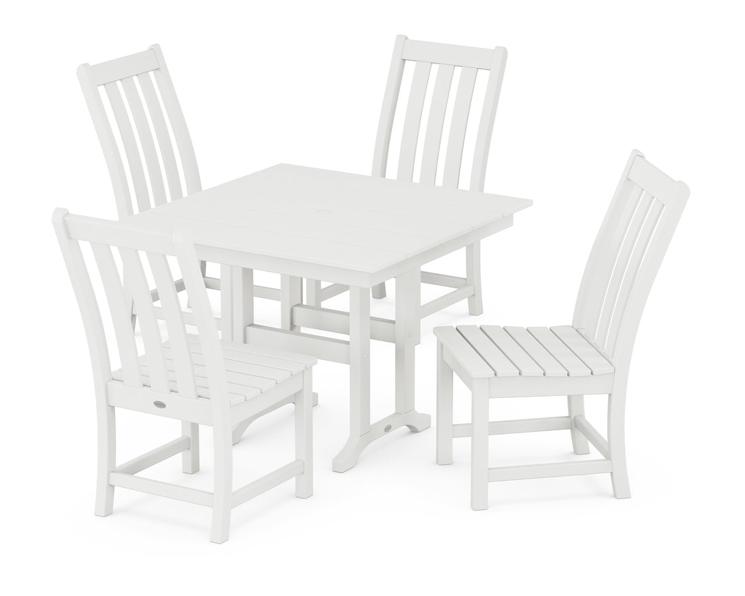 POLYWOOD® Vineyard Side Chair 5-Piece Farmhouse Dining Set