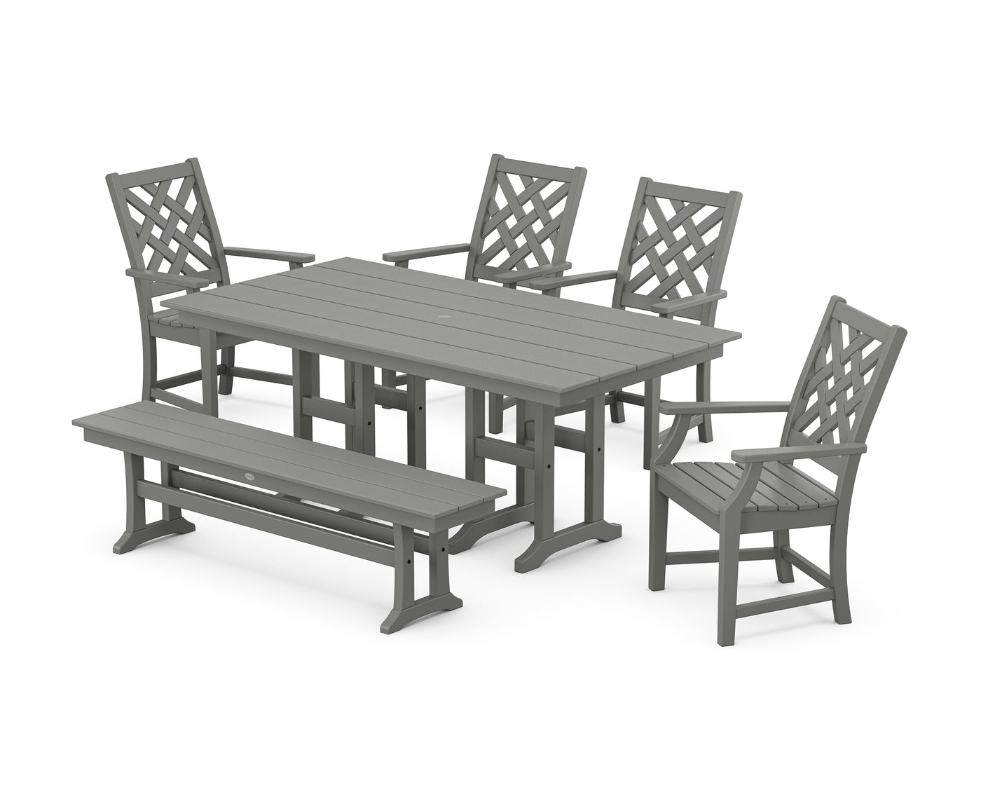 Wovendale 6-Piece Farmhouse Dining Set with Bench