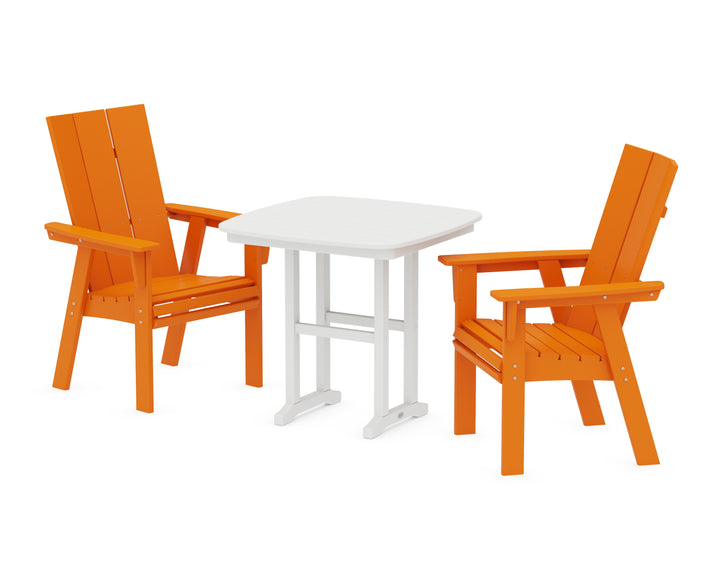 POLYWOOD® Modern Adirondack 3-Piece Dining Set