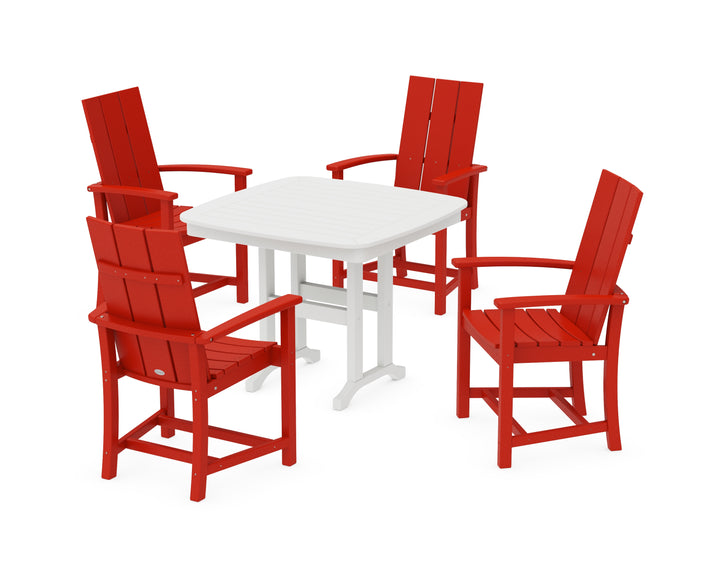 POLYWOOD® Modern Adirondack 5-Piece Dining Set