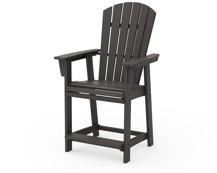 POLYWOOD® Nautical Curveback Adirondack Counter Chair
