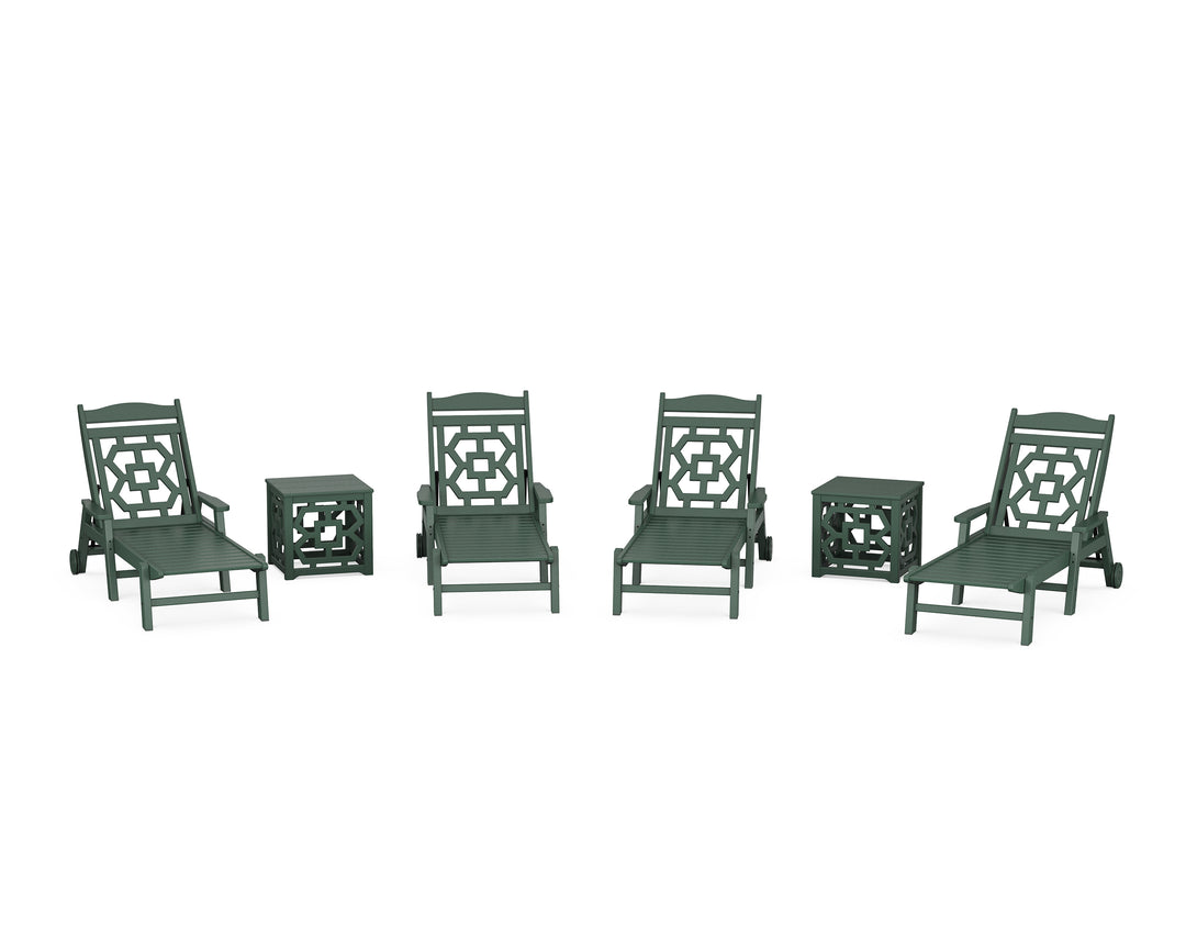 Martha Stewart by POLYWOOD® Chinoiserie 6-Piece Chaise Set