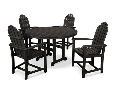 Classic Adirondack 5-Piece Round Farmhouse Dining Set