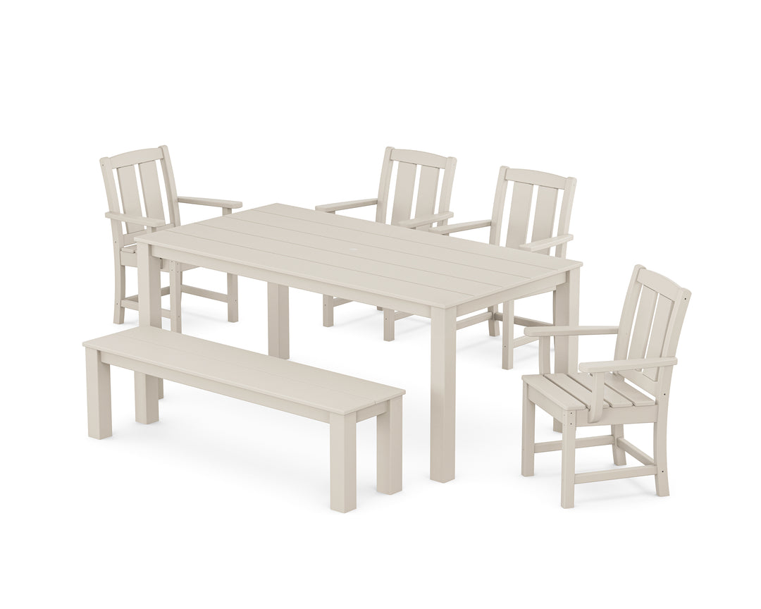 POLYWOOD® Mission 6-Piece Parsons Dining Set with Bench