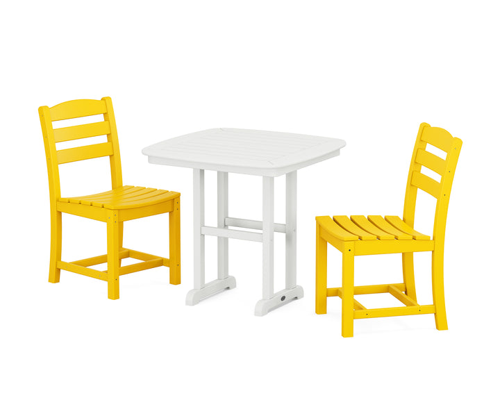 POLYWOOD® La Casa Café Side Chair 3-Piece Dining Set