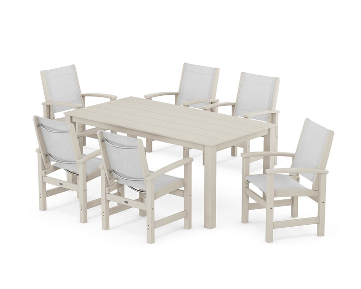 POLYWOOD® Coastal 7-Piece Parsons Dining Set