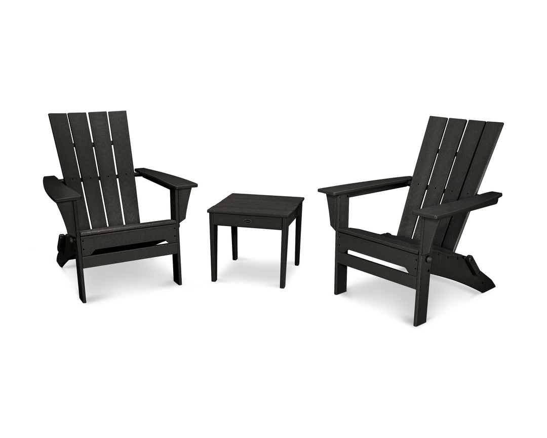 POLYWOOD® Quattro Folding Chair 3-Piece Adirondack Set