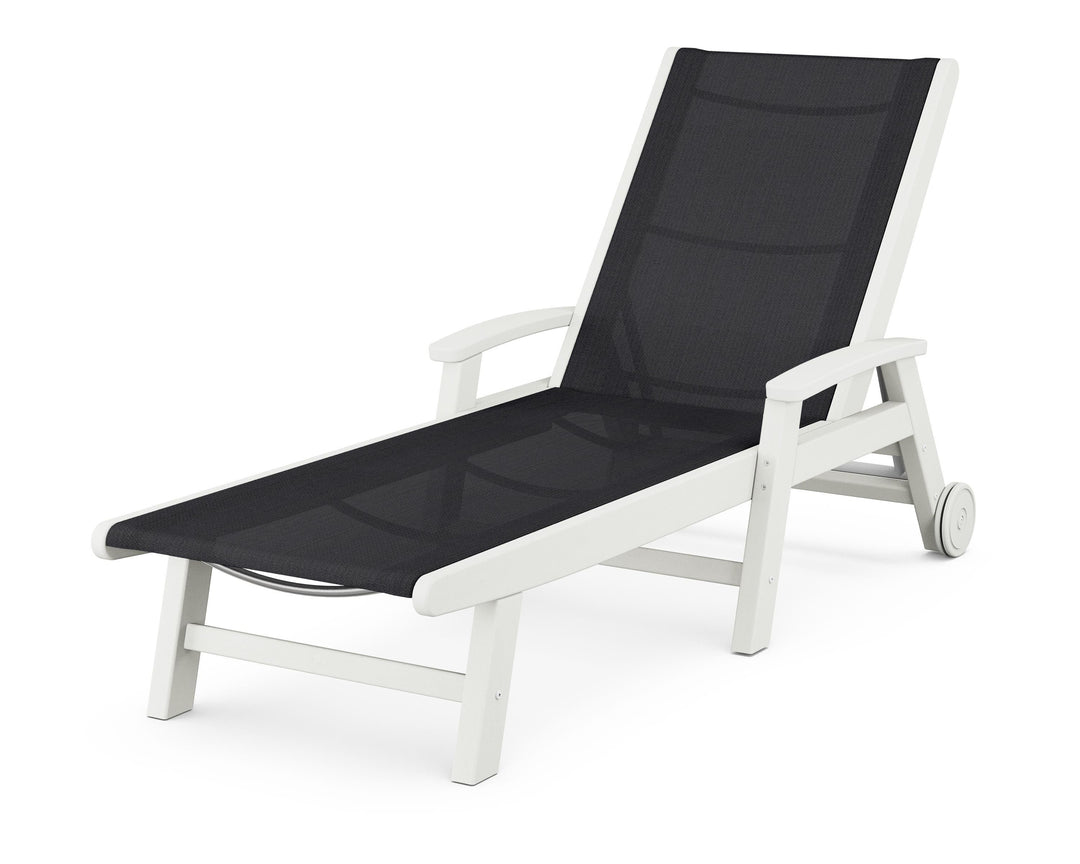 POLYWOOD® Coastal Chaise with Wheels