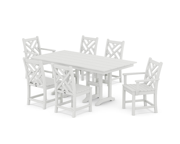 POLYWOOD® Chippendale 7-Piece Farmhouse Dining Set