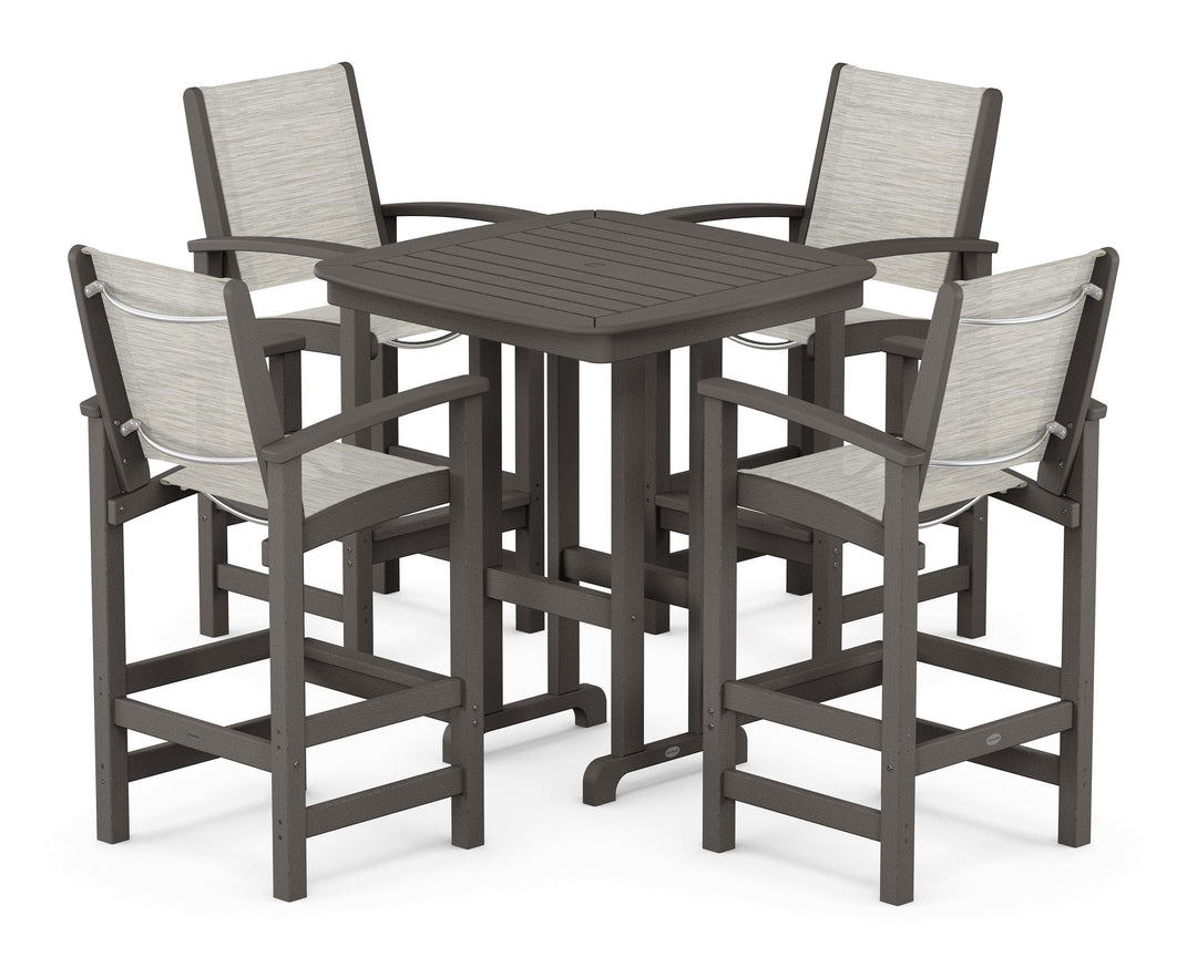 POLYWOOD® Coastal 5-Piece Bar Set